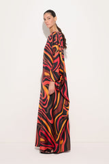 Embroidery Marmo Print Silk Kaftan
WOMAN Pucci