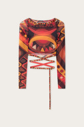 Vivara Print Tulle Crop Top
WOMAN Pucci