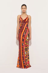 Soleil Print Orange Satin Dress
WOMAN Pucci