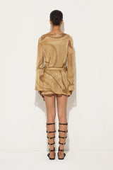 Marmo Print Lamè Dress with Belt
WOMAN Pucci