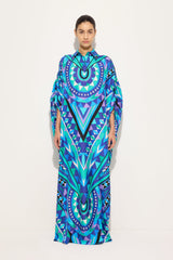 Manuba Print Silk Kaftan with Draped Sleeves
WOMAN Pucci