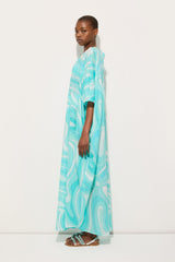 Marmo Print Long Cotton Kaftan
WOMAN Pucci