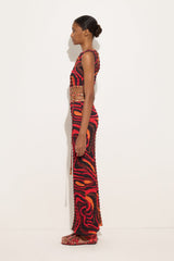 Marmo Print Shibori Laced Top
WOMAN Pucci