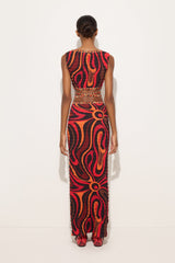 Marmo Print Shibori Laced Top
WOMAN Pucci