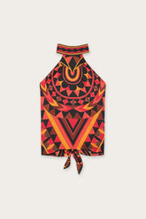 Manuba Print Silk Top
WOMAN Pucci