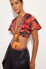 Angoli Print Knotted Top
WOMAN Pucci