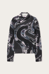 Orchidee Print High Neck Sweater in Wool
WOMAN Pucci