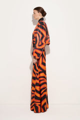 Labirinto Print Silk Palazzo Pants
WOMAN Pucci