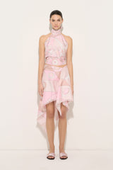 Occhi Print Asymmetrical Silk Skirt
WOMAN Pucci