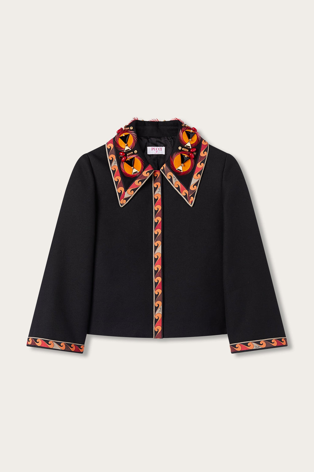 Cotton Jacket with Embroidered Collar
WOMAN Pucci