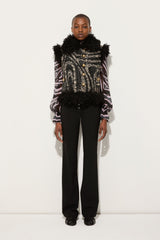 Tweed Waistcoat with Fur Details
WOMAN Pucci
