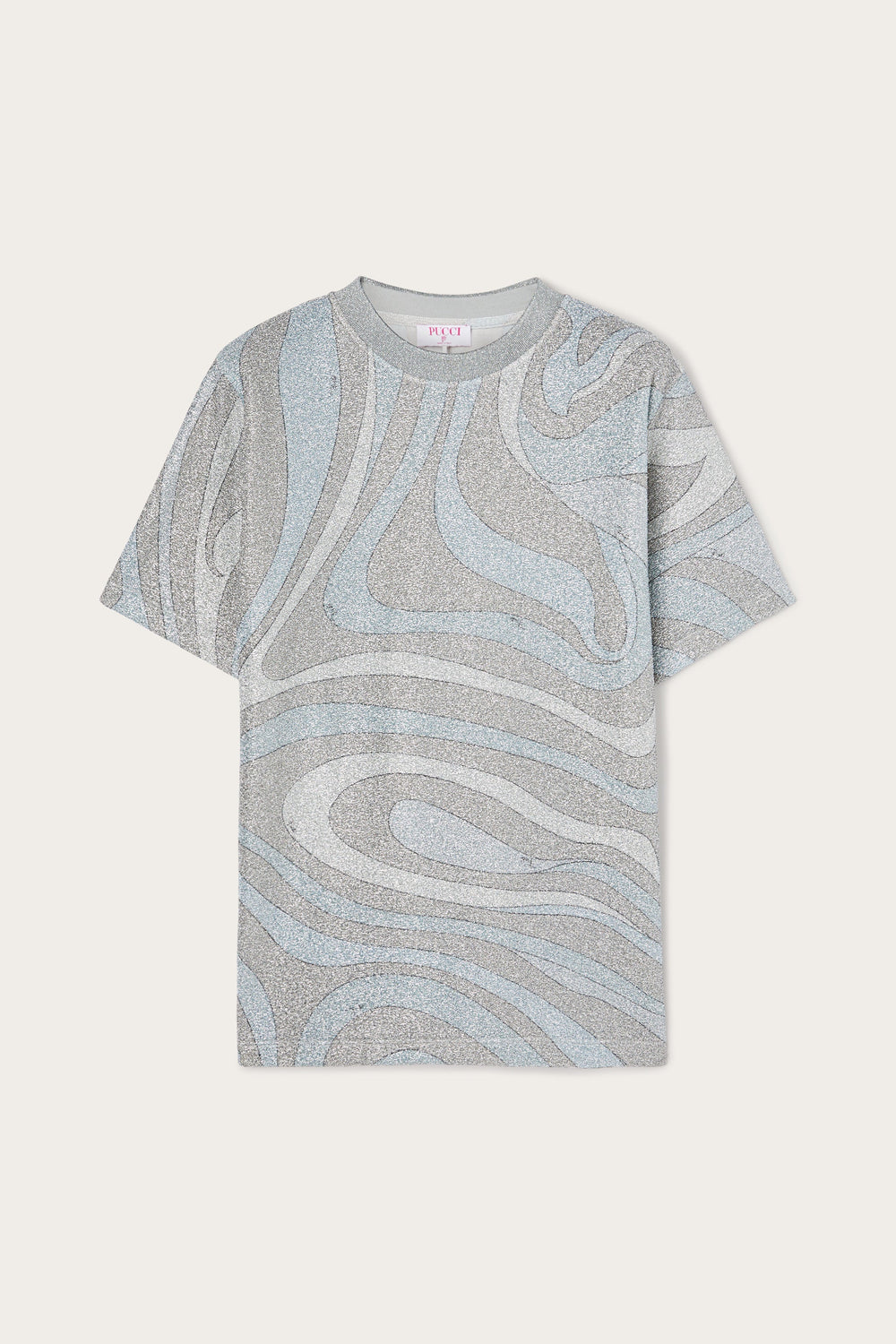Marmo Print Jersey Lamé T-shirt
WOMAN Pucci