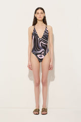 Marmo Print V-neck Swimsuit
WOMAN Pucci