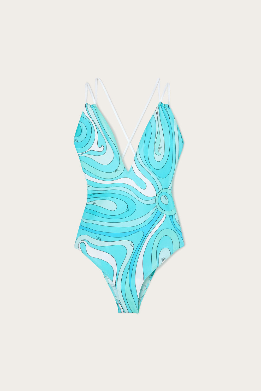 Marmo Print V-neck Swimsuit
WOMAN Pucci