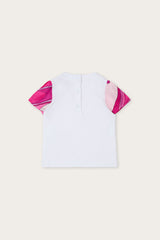 T-shirt with Logo and Printed Sleeves
Pucci