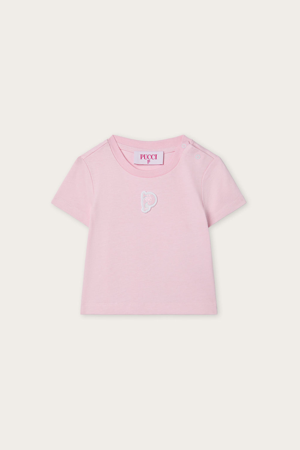 T-shirt with Embroidered Patch
Pucci