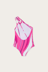 One-Shoulder Marmo Print One-Piece Swimsuit
Pucci