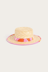 Straw Hat with Printed Ribbon
Pucci