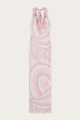 Iride Print Draped Neckline Dress
WOMAN Pucci