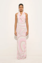 Iride Print Draped Neckline Dress
WOMAN Pucci