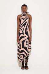 Labirinto Print Silk Dress with Halter Neckline
WOMAN Pucci