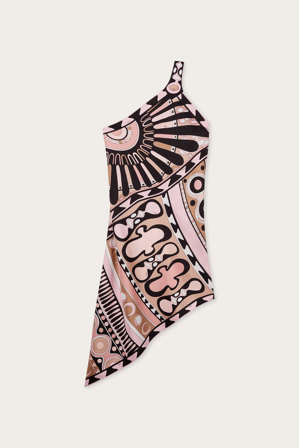 Soleil Print One-Shoulder Silk Dress
WOMAN Pucci