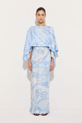 Orchidee and Soleil Print Silk Dress with Cape
WOMAN Pucci