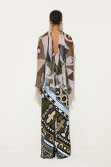 Occhi Print Satin and Chiffon Dress
WOMAN Pucci
