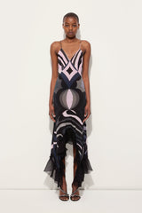 Iride Print V-neck Dress
WOMAN Pucci