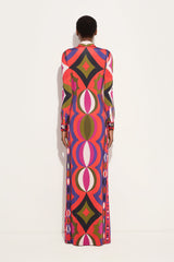 Collane Print Jersey Satin Dress
WOMAN Pucci