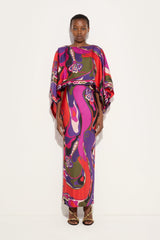 Orchidee Print Long Dress with Shawl
WOMAN Pucci