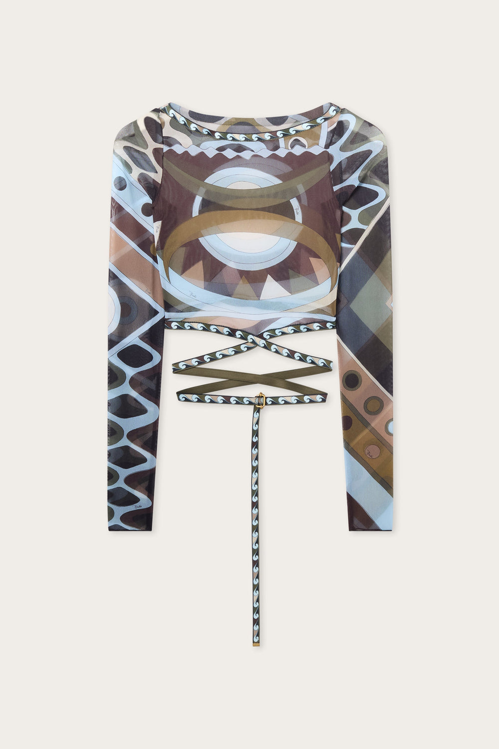 Vivara Print Tulle Crop Top
WOMAN Pucci