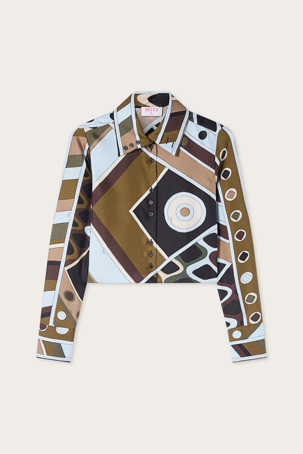 Vivara Print Silk Crop Shirt
WOMAN Pucci