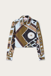 Vivara Print Silk Crop Shirt
WOMAN Pucci