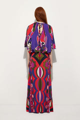 Orchidee Print Cape Blouse
WOMAN Pucci