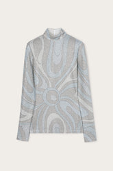 Marmo Print High-neck Lamé Top
WOMAN Pucci