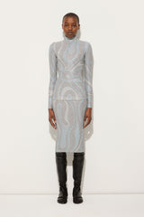Marmo Print High-neck Lamé Top
WOMAN Pucci