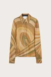 Iride Print Lamé Jersey Top
WOMAN Pucci