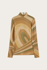 Iride Print Lamé Jersey Top
WOMAN Pucci