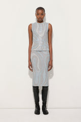 Marmo Print Midi Skirt in Jersey Lamé
WOMAN Pucci