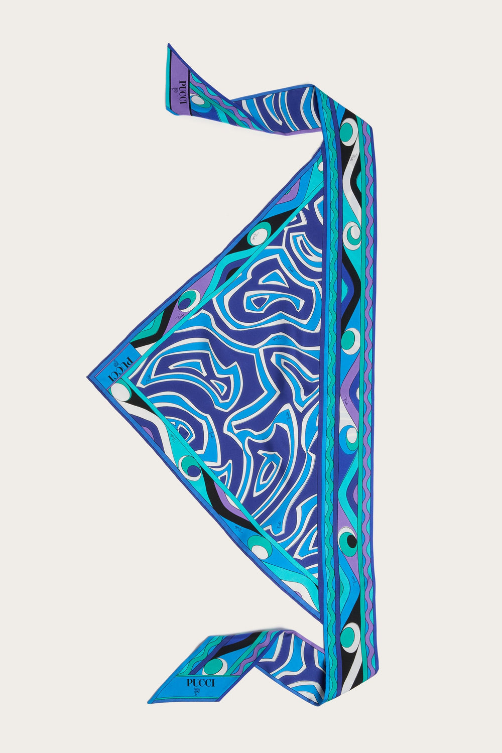 Labirinto Print Silk Triangle Scarf
WOMAN Pucci