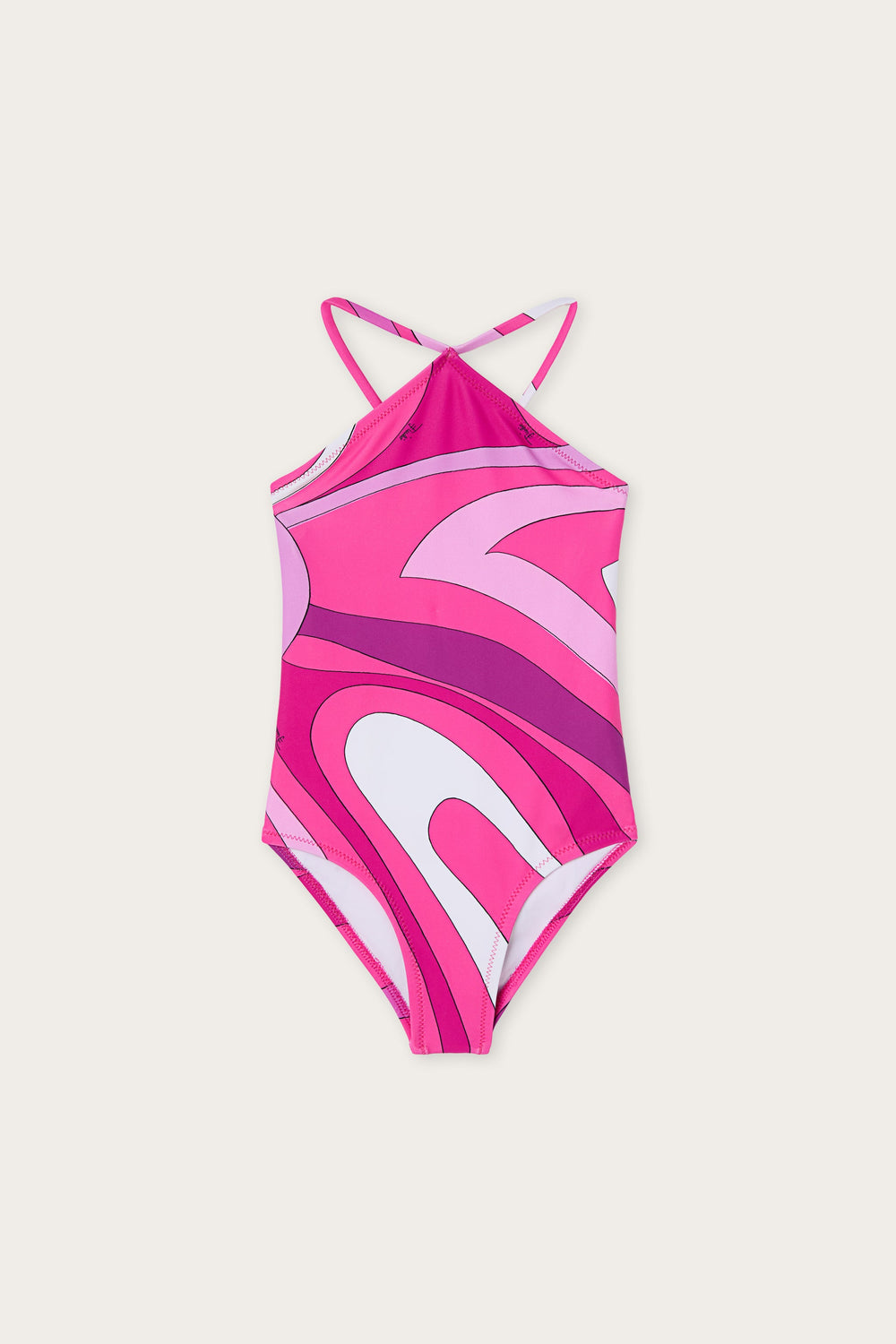 Marmo Print Cross-Over One-Piece Swimsuit
Pucci