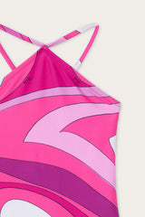 Marmo Print Cross-Over One-Piece Swimsuit
Pucci