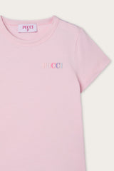 Embroidered T-shirt with Logo and Ruffle
Pucci