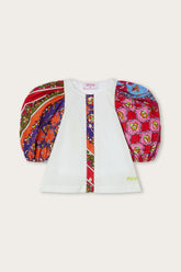 Blouse with Printed Balloon Sleeves
Pucci