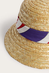 Straw Hat with Printed Bow
Pucci