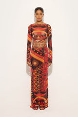 Vivara Print Tulle Crop Top
 WOMAN Pucci