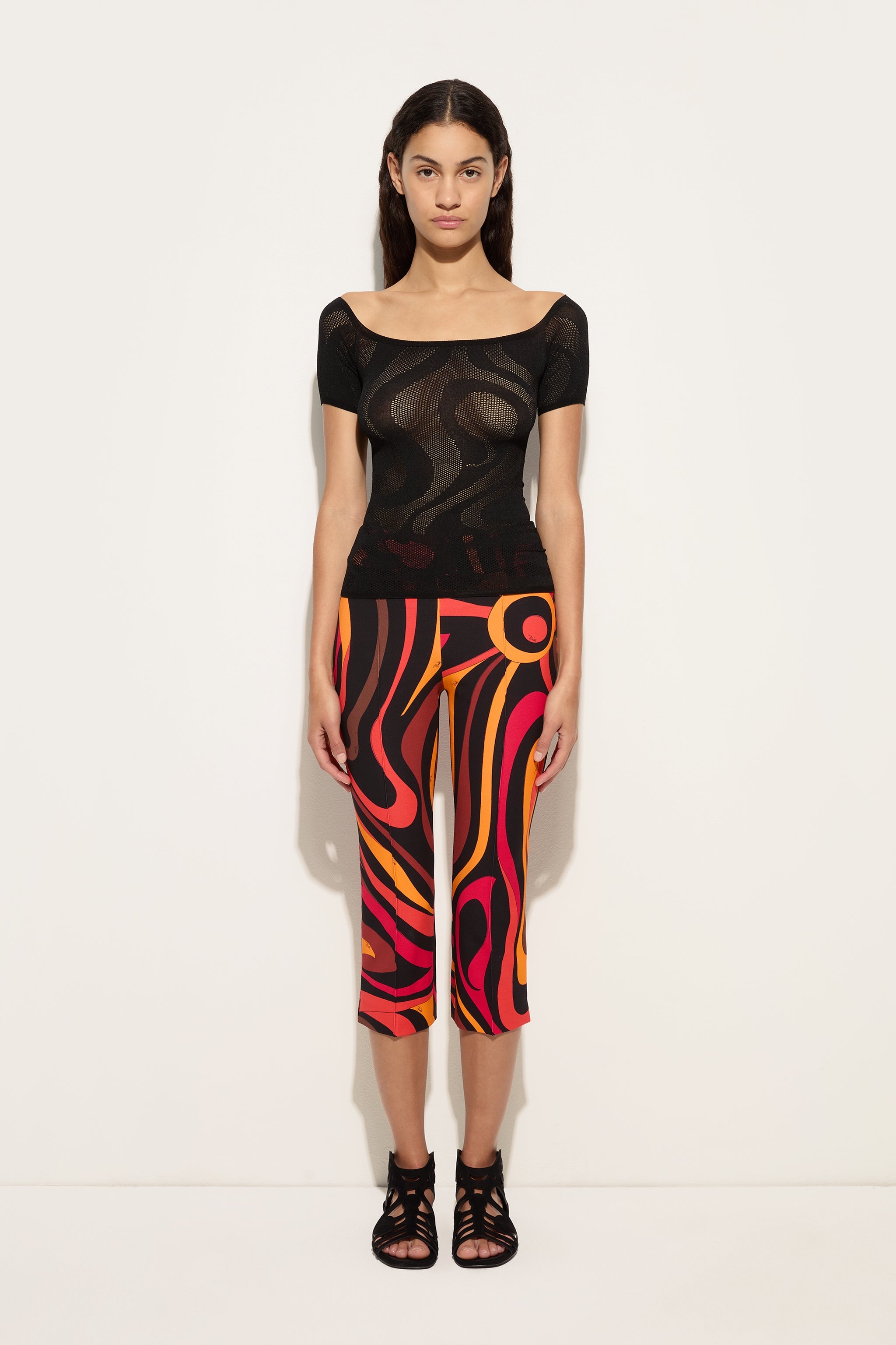 Marmo Print Capri Pants
 WOMAN Pucci