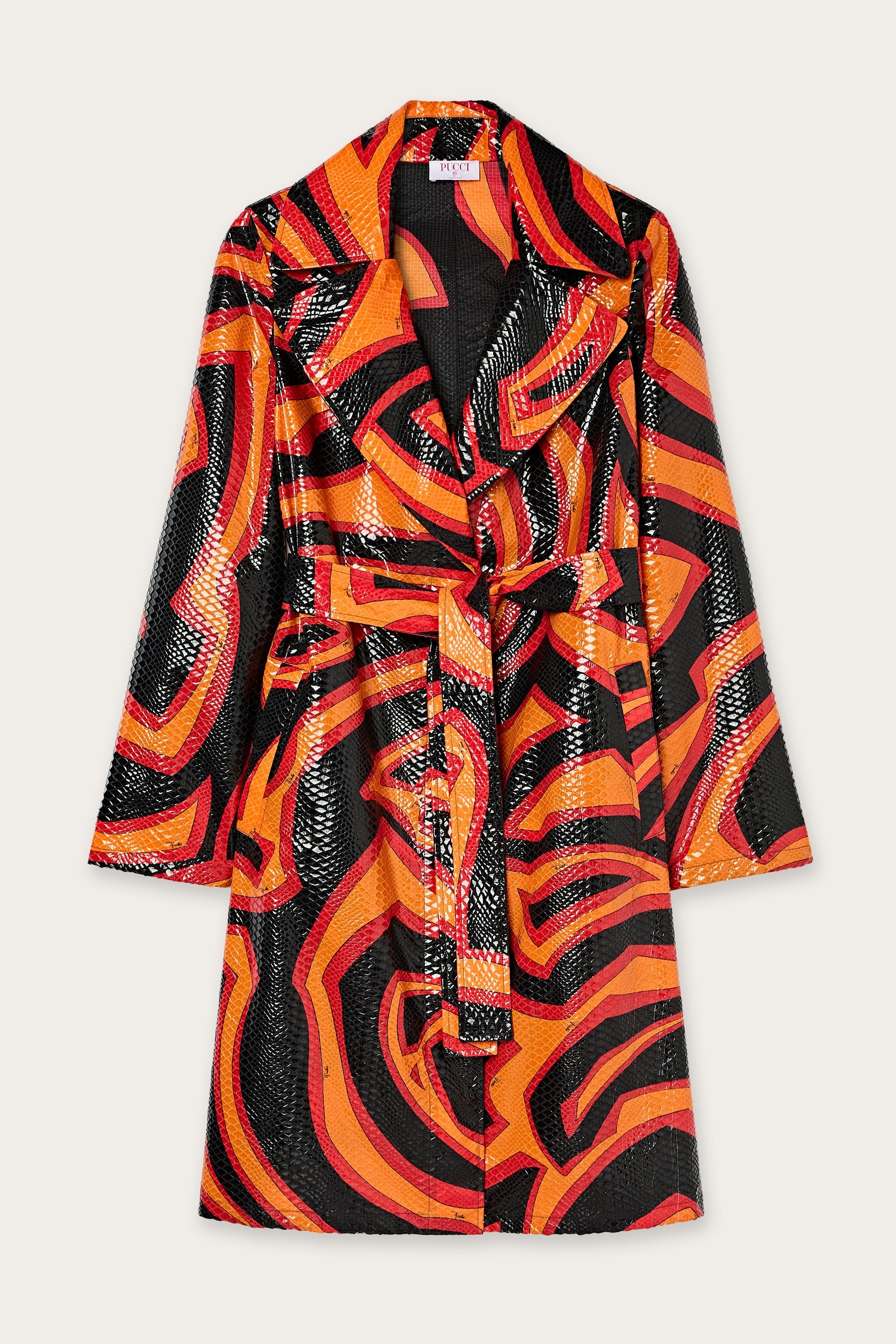 Labirinto Print Trench Coat
 WOMAN Pucci