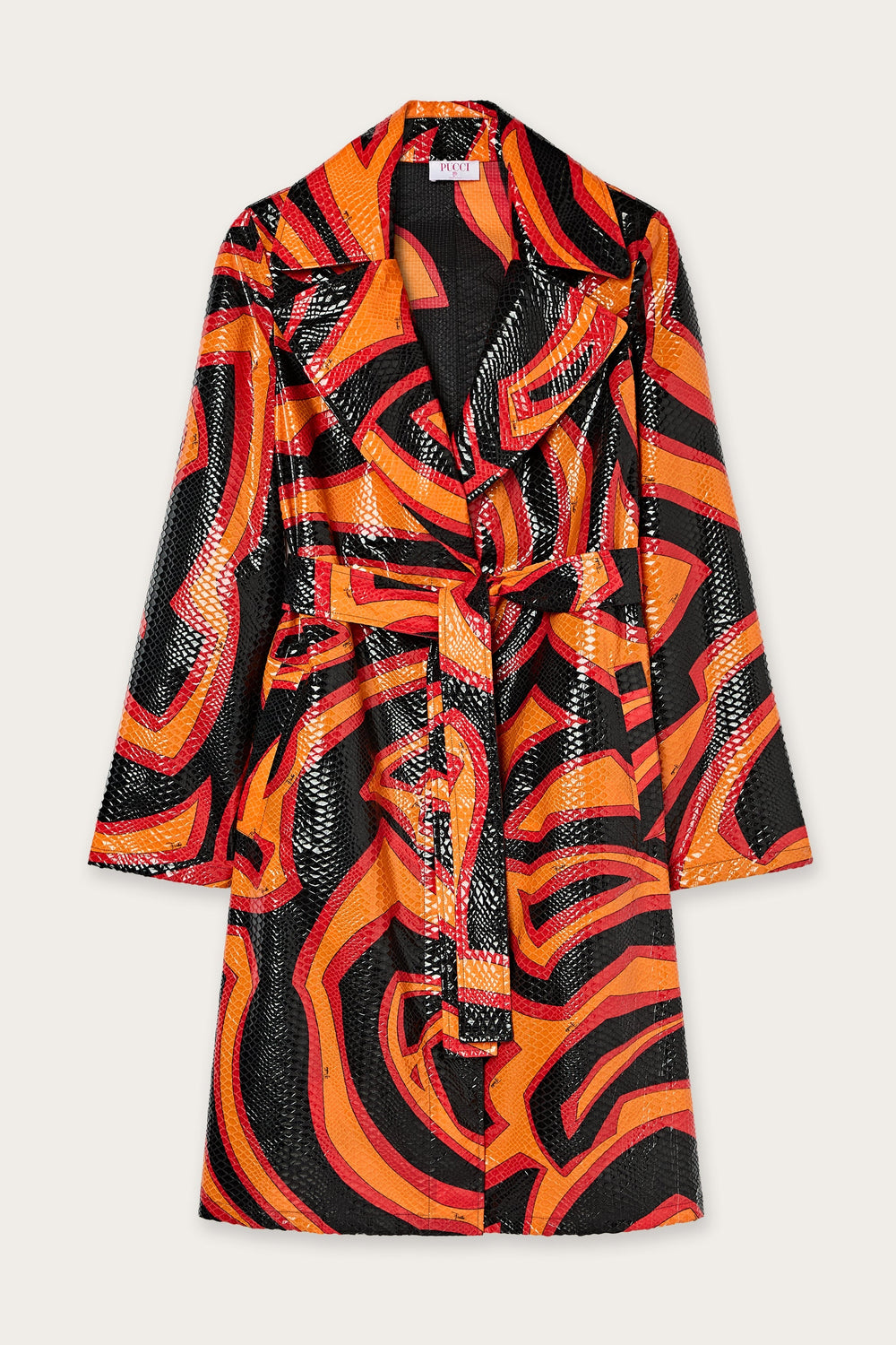 Labirinto Print Trench Coat
 WOMAN Pucci